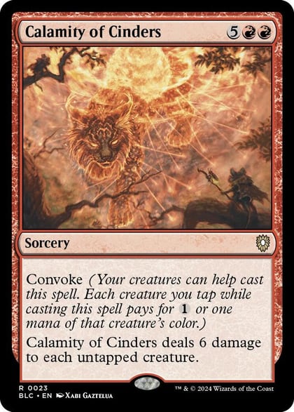 Calamity of Cinders, Commander: Bloomburrow 23
