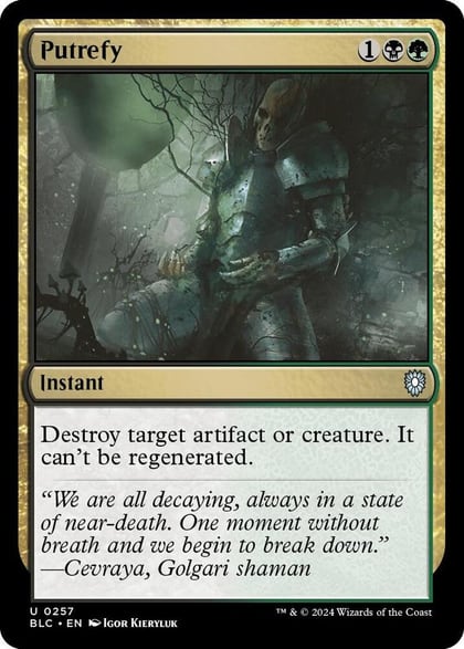 Putrefy, Commander: Bloomburrow 257