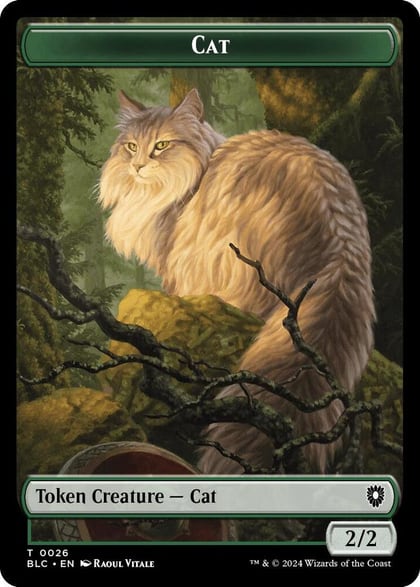Cat // Treasure Double-Sided Token, Commander: Bloomburrow 26 // 29