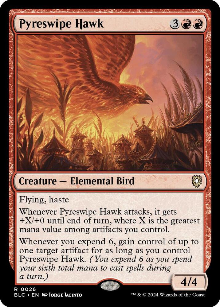 Pyreswipe Hawk, Commander: Bloomburrow 26