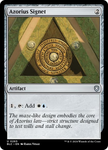 Azorius Signet, Commander: Bloomburrow 265