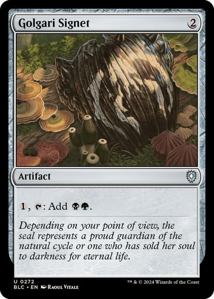 Golgari Signet, Commander: Bloomburrow 272