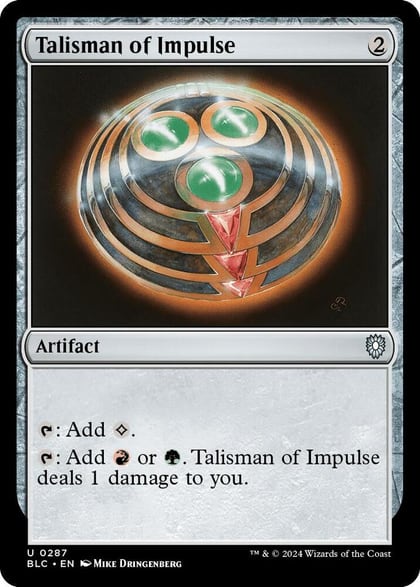 Talisman of Impulse, Commander: Bloomburrow 287
