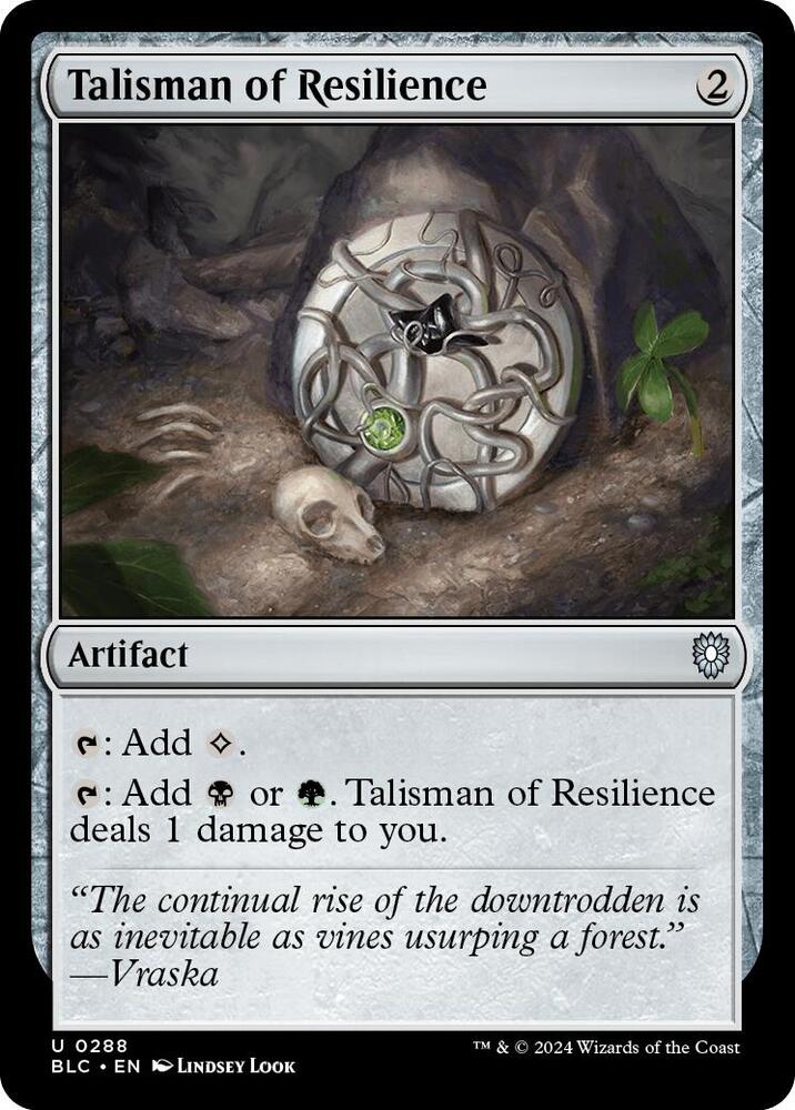 Talisman of Resilience, Commander: Bloomburrow 288