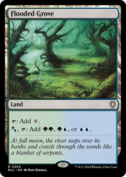 Flooded Grove, Commander: Bloomburrow 304