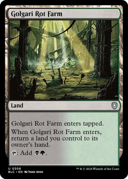 Golgari Rot Farm, Commander: Bloomburrow 308