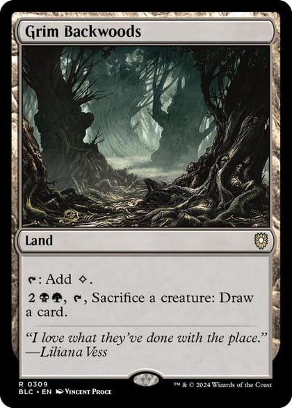 Grim Backwoods, Commander: Bloomburrow 309