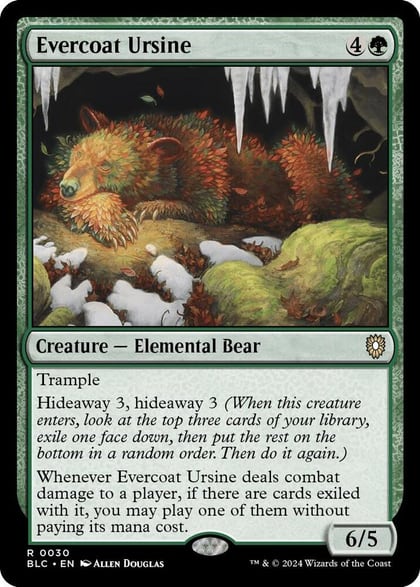 Evercoat Ursine, Commander: Bloomburrow 30
