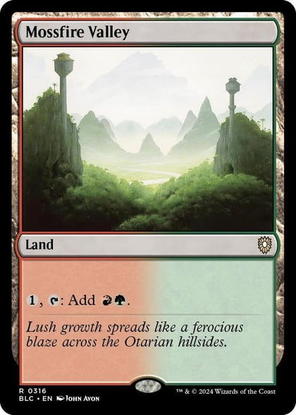 Mossfire Valley, Commander: Bloomburrow 316