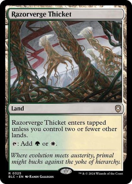 Razorverge Thicket, Commander: Bloomburrow 325