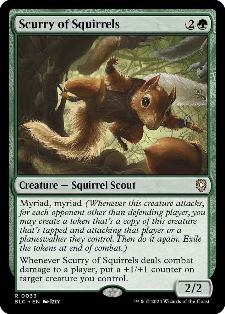 Scurry of Squirrels, Commander: Bloomburrow 33