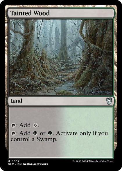 Tainted Wood, Commander: Bloomburrow 337
