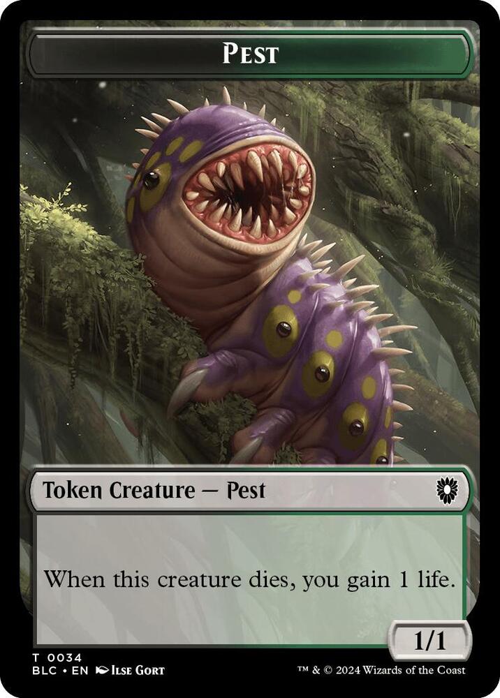 Pest // Shapeshifter Double-Sided Token, Commander: Bloomburrow 34 // 15