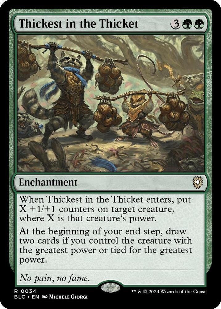 Thickest in the Thicket, Commander: Bloomburrow 34
