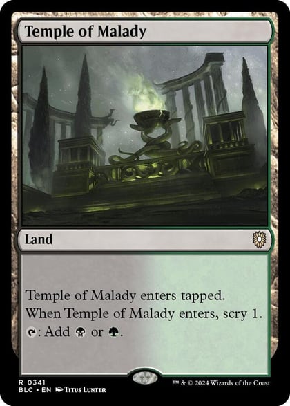 Temple of Malady, Commander: Bloomburrow 341