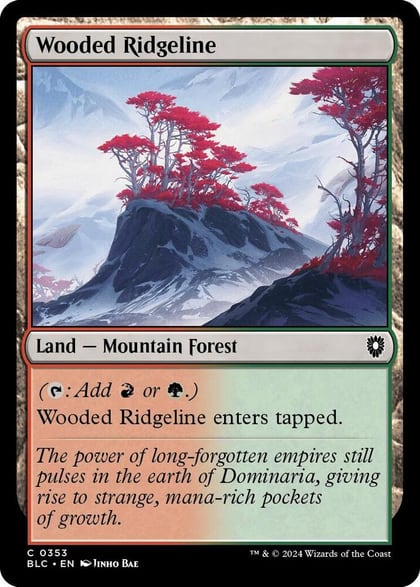 Wooded Ridgeline, Commander: Bloomburrow 353