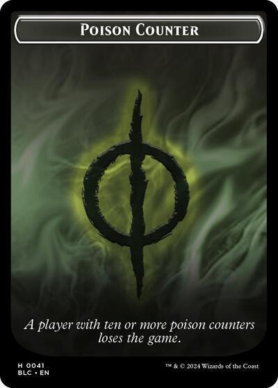 Poison Counter // Rabbit Double-Sided Token, Commander: Bloomburrow 41 // 3