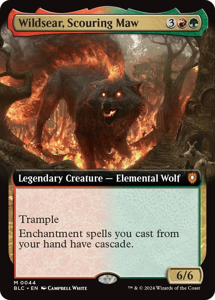 Wildsear, Scouring Maw (Extended Art), Commander: Bloomburrow 44