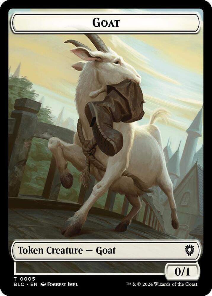 Goat // Wolf (0032) Double-Sided Token, Commander: Bloomburrow 5 // 32