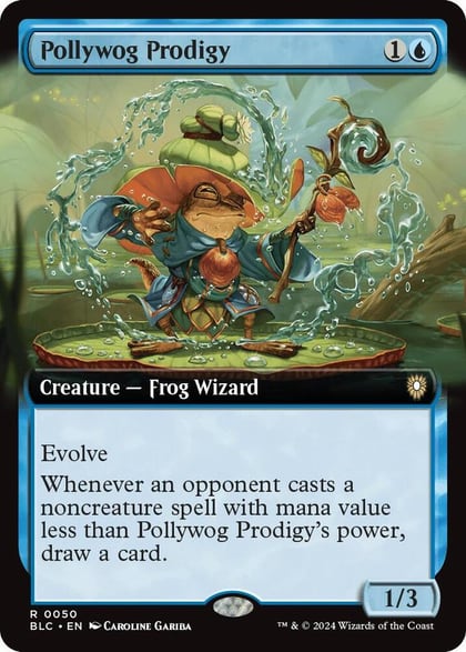 Pollywog Prodigy (Extended Art), Commander: Bloomburrow 50
