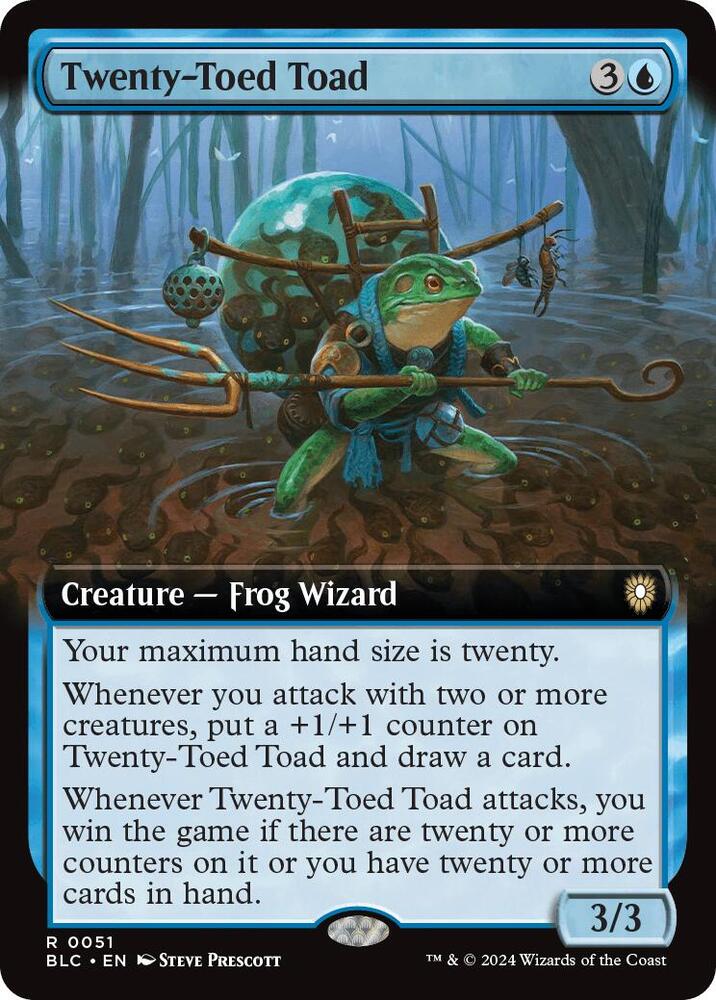 Twenty-Toed Toad (Extended Art), Commander: Bloomburrow 51
