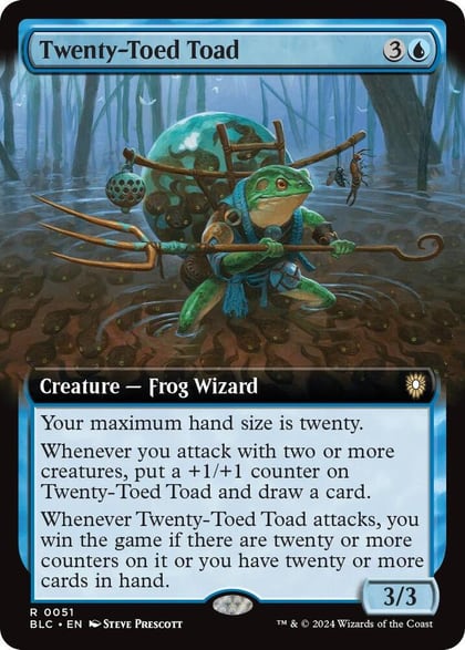 Twenty-Toed Toad (Extended Art), Commander: Bloomburrow 51