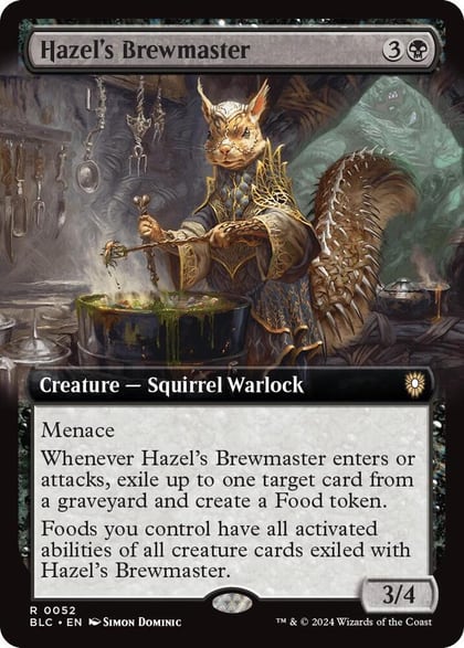 Hazel's Brewmaster (Extended Art), Commander: Bloomburrow 52
