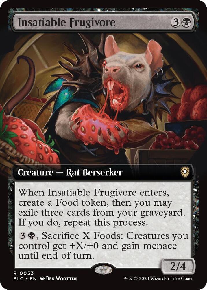 Insatiable Frugivore (Extended Art), Commander: Bloomburrow 53
