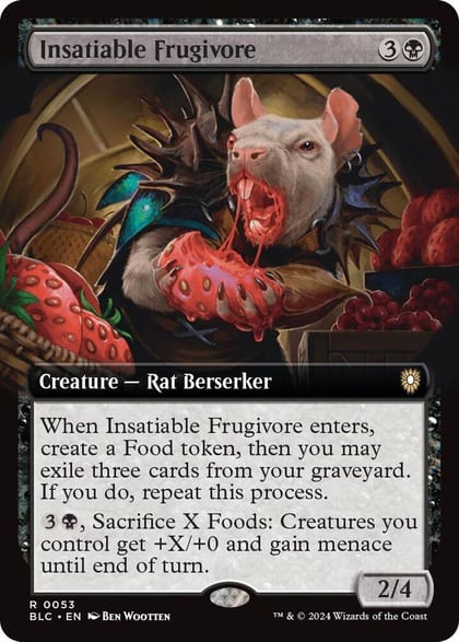 Insatiable Frugivore (Extended Art), Commander: Bloomburrow 53