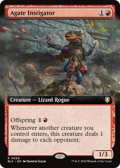 Agate Instigator (Extended Art), Commander: Bloomburrow 56