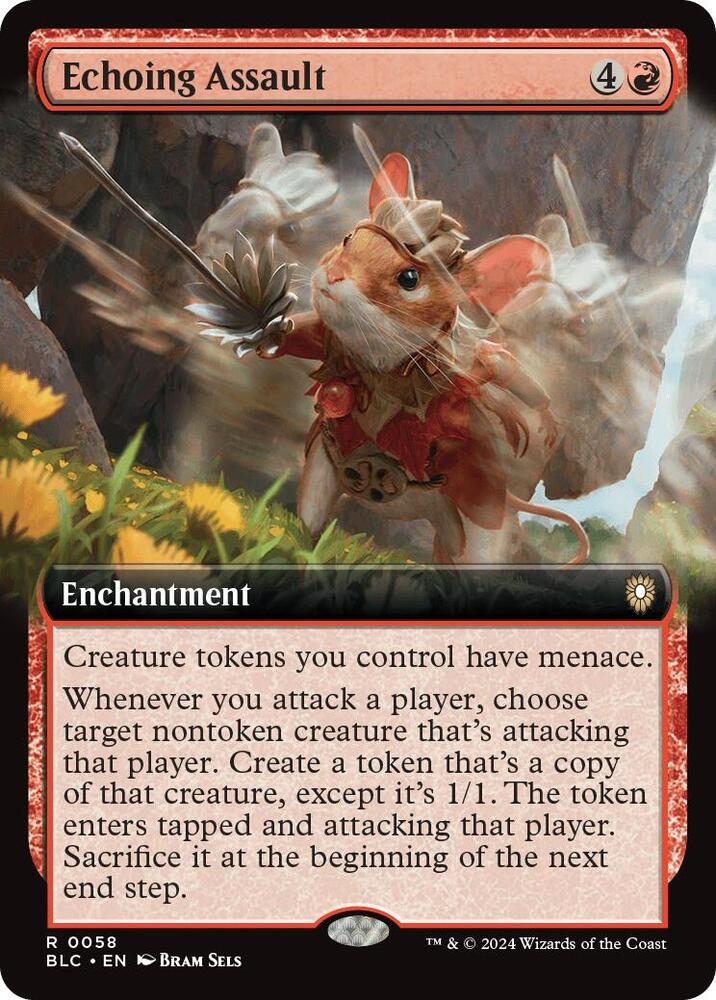 Echoing Assault (Extended Art), Commander: Bloomburrow 58
