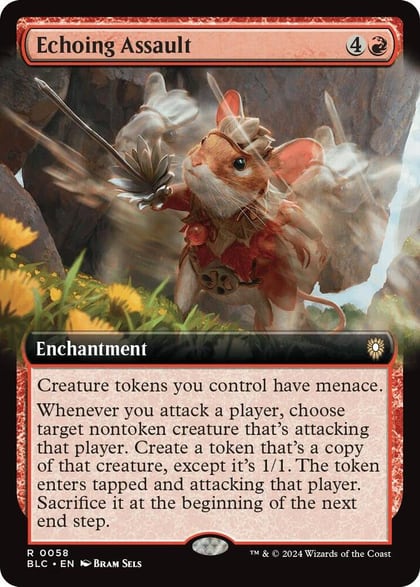 Echoing Assault (Extended Art), Commander: Bloomburrow 58