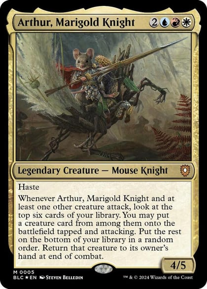 Arthur, Marigold Knight, Commander: Bloomburrow 5