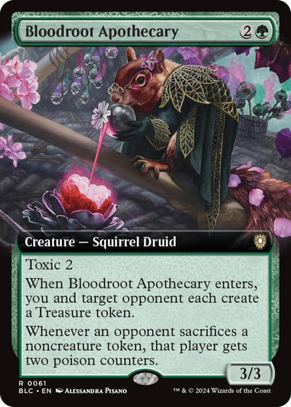 Bloodroot Apothecary (Extended Art), Commander: Bloomburrow 61