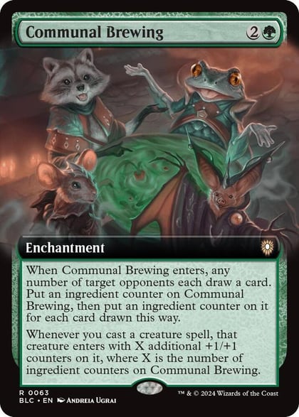 Communal Brewing (Extended Art), Commander: Bloomburrow 63