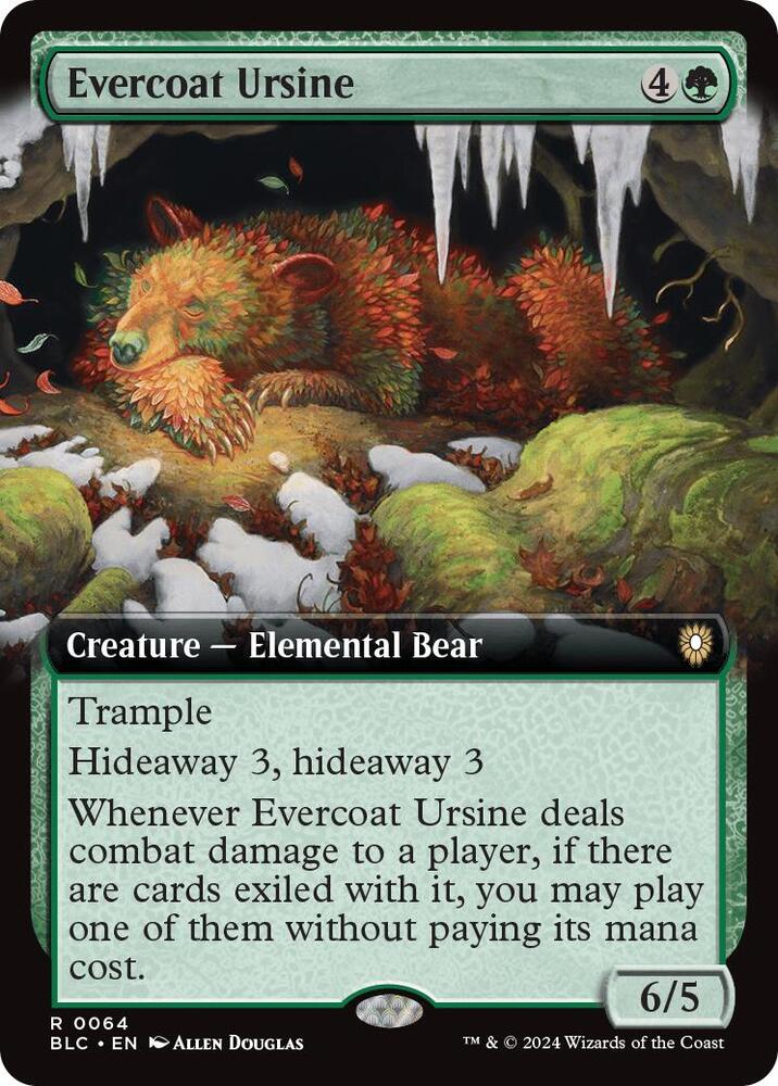 Evercoat Ursine (Extended Art), Commander: Bloomburrow 64