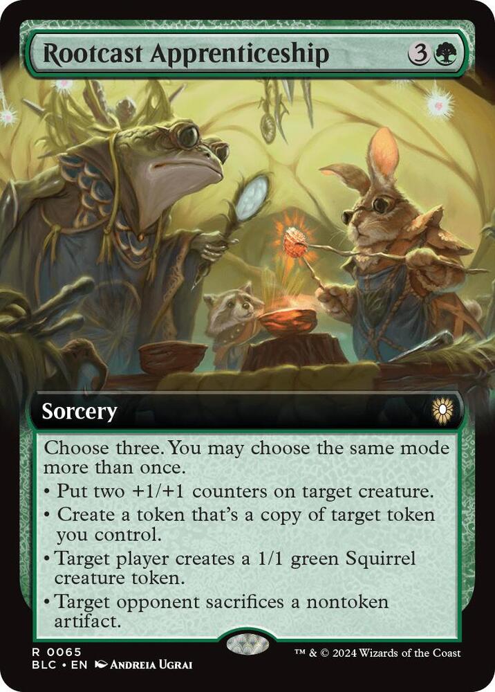 Rootcast Apprenticeship (Extended Art), Commander: Bloomburrow 65