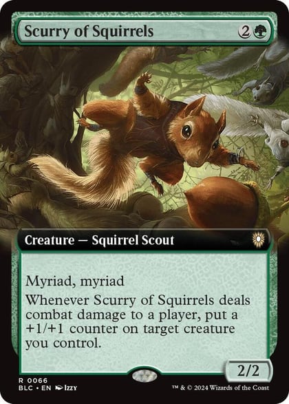Scurry of Squirrels (Extended Art), Commander: Bloomburrow 66