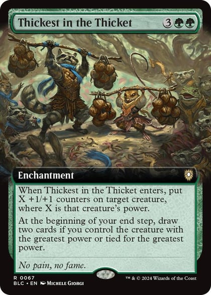 Thickest in the Thicket (Extended Art), Commander: Bloomburrow 67