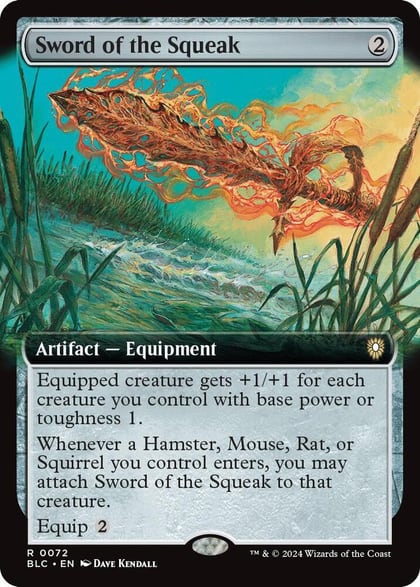 Sword of the Squeak (Extended Art), Commander: Bloomburrow 72