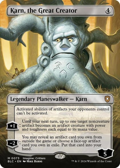 Karn, the Great Creator (Borderless), Commander: Bloomburrow 73