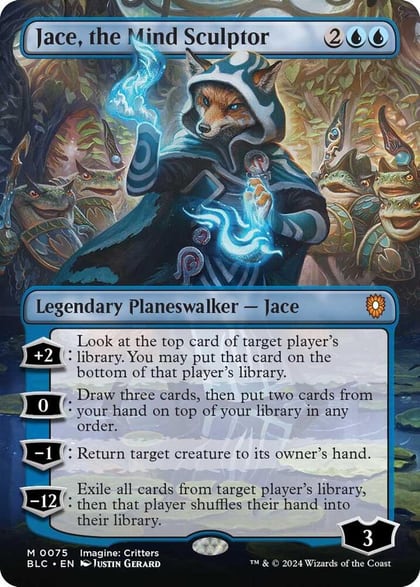 Jace, the Mind Sculptor (Borderless), Commander: Bloomburrow 75