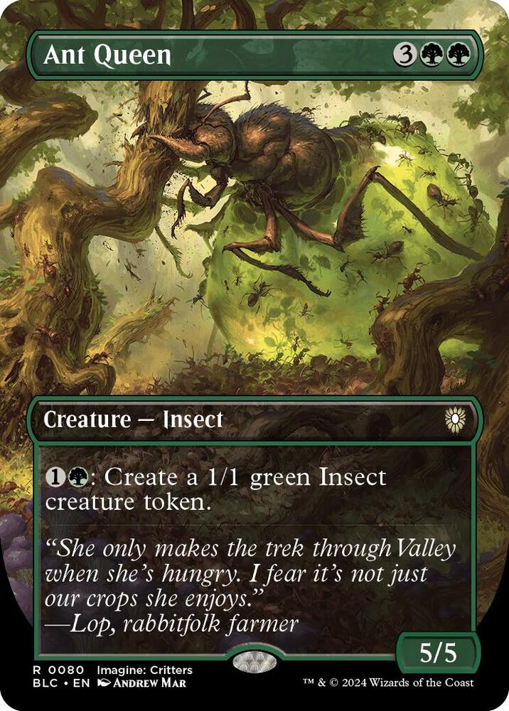 Ant Queen (Borderless), Commander: Bloomburrow 80