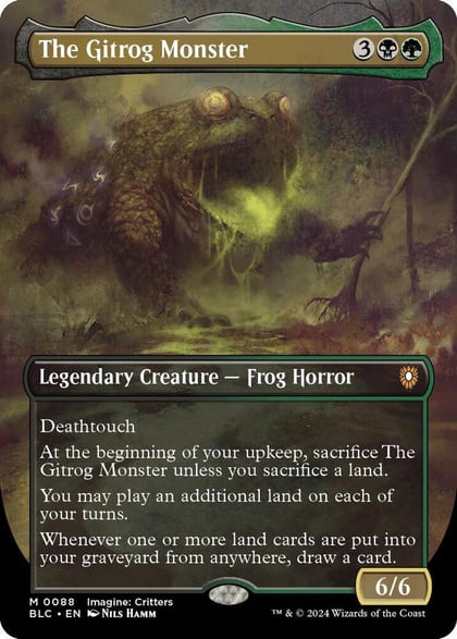 The Gitrog Monster (Borderless), Commander: Bloomburrow 88