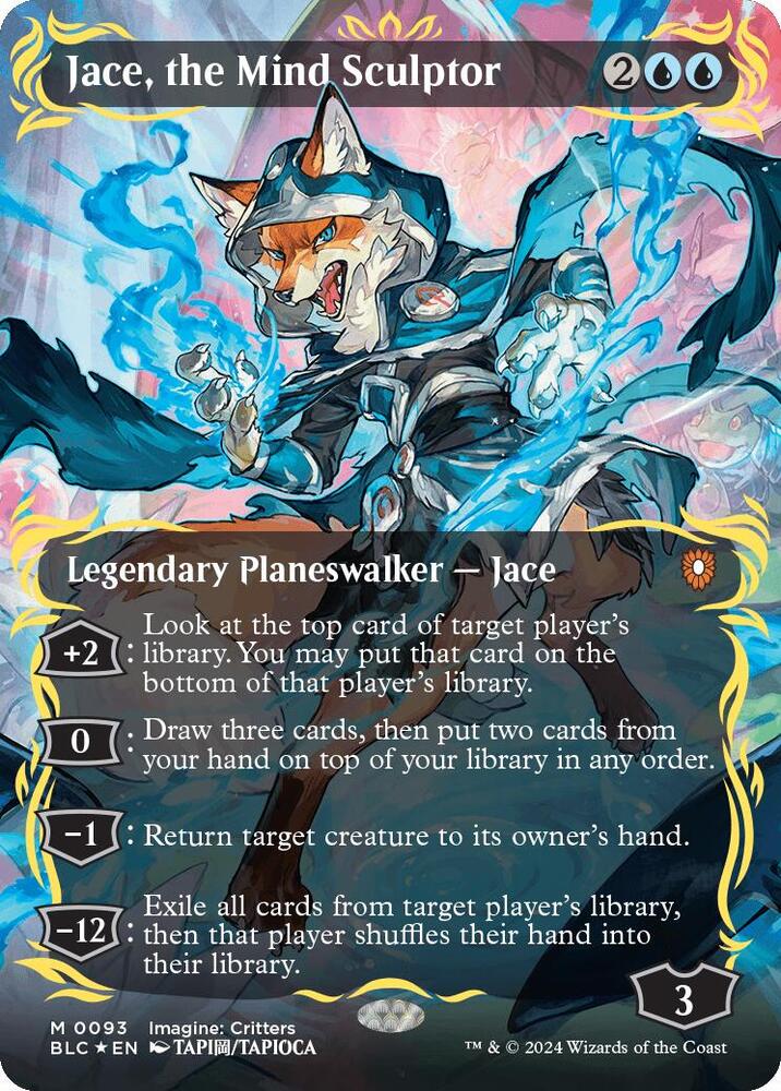 Jace, the Mind Sculptor (Borderless) (Raised Foil), Commander: Bloomburrow 93
