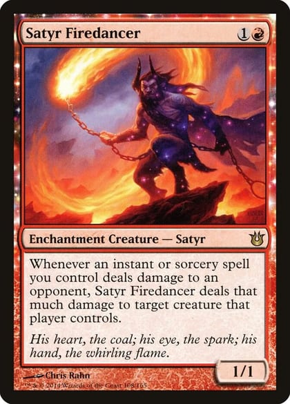 Satyr Firedancer, Born of the Gods 108