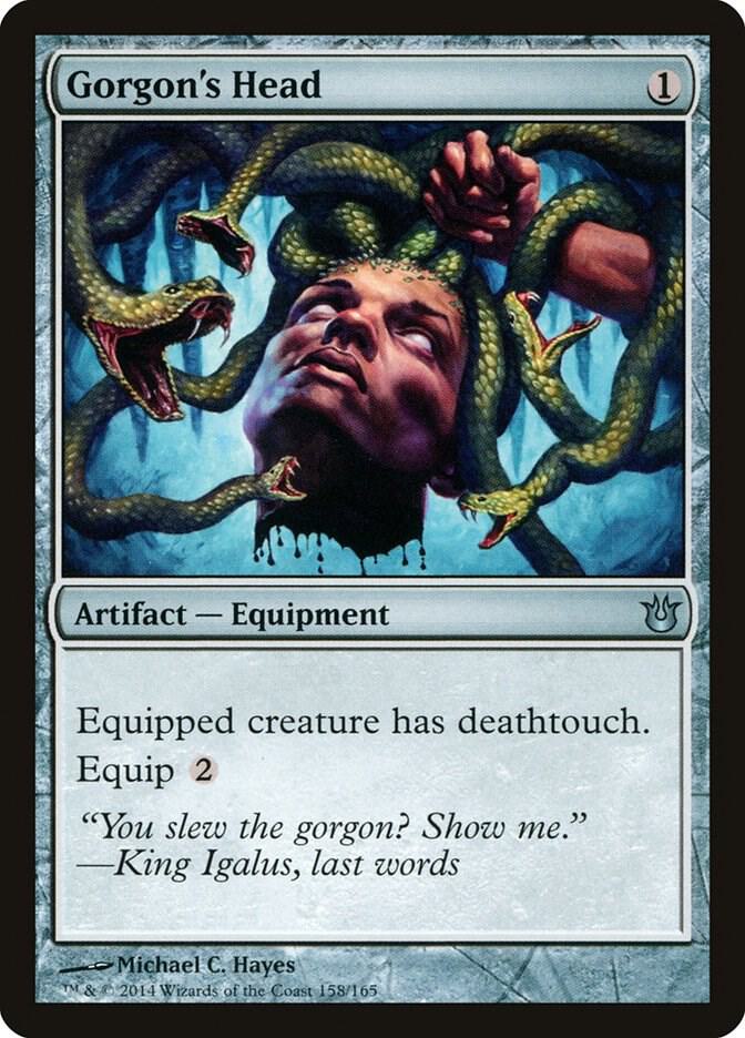 Gorgon's Head, Born of the Gods 158