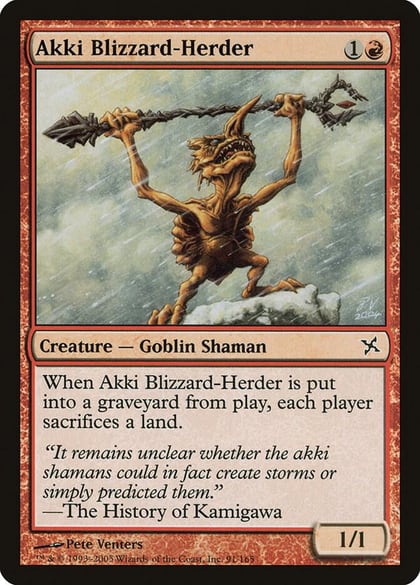 Akki Blizzard-Herder, Betrayers of Kamigawa 91