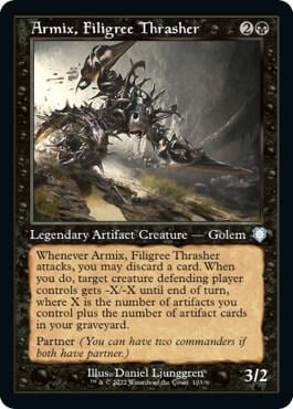 Armix, Filigree Thrasher (Retro Frame), Commander: The Brothers' War 103