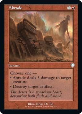 Abrade (Retro Frame), Commander: The Brothers' War 111